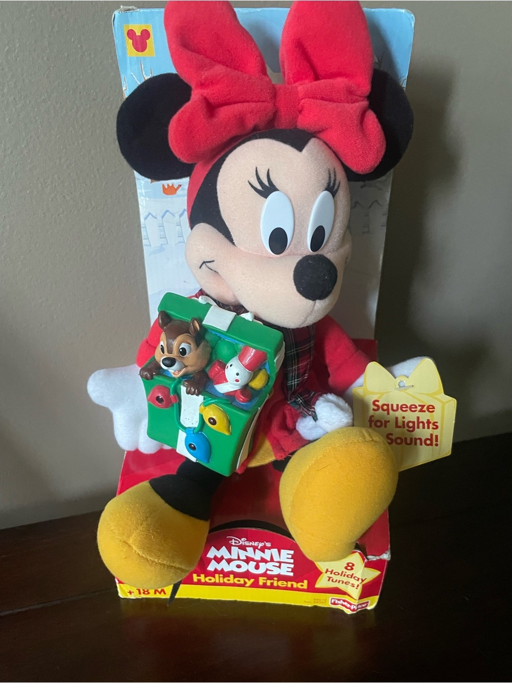 FP Disney Minnie Mouse Holiday Friend Lights Sound Music Y2K 2000 NEW Chip Dale